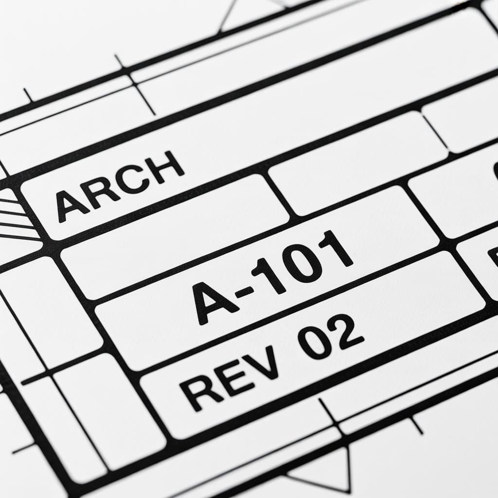 Title block close-up